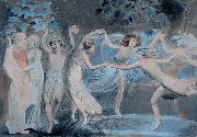 William Blake Oberon, Titania and Puck with Fairies Dancing oil painting